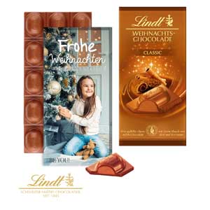 Lindt Weihnachtsschokolade Bedrucken Artikel Nr Cd