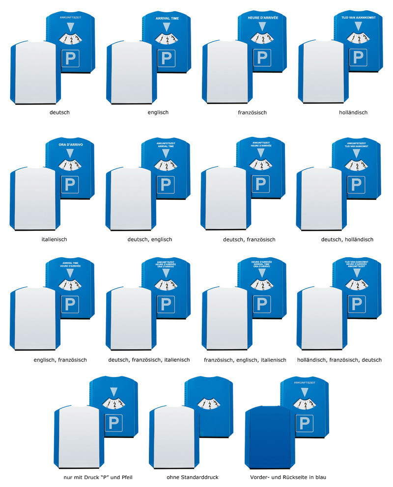 Werbegeschenk Parkscheibe Basic