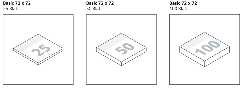 Werbegeschenk Haftnotizen Basic 72 x 72