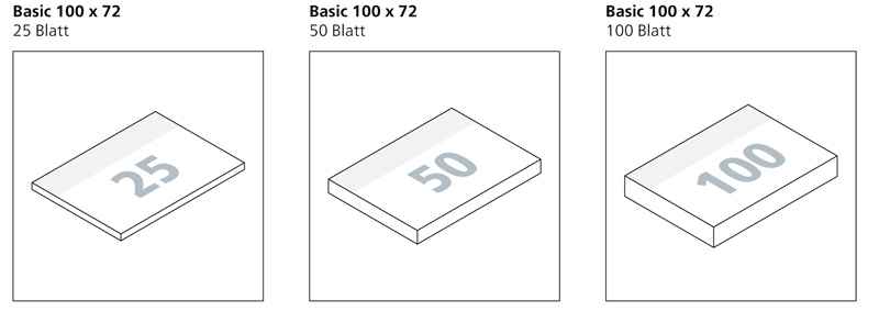 Werbegeschenk Haftnotizen Basic 100 x 72