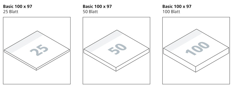 Werbegeschenk Haftnotizen Basic 100 x 97