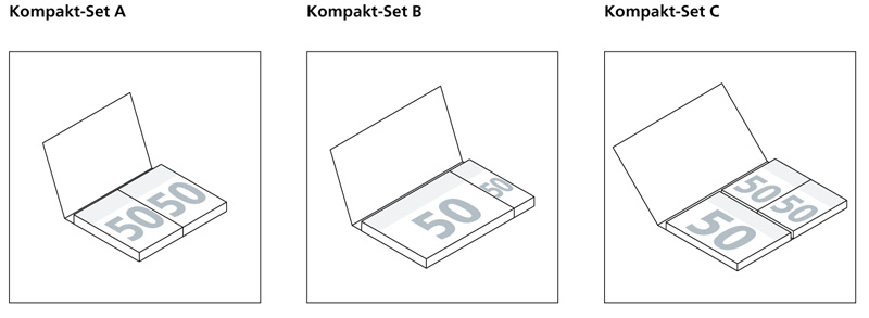 Werbegeschenk Haftnotizen Kompakt-Set