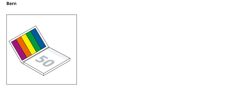 Werbegeschenk Haftnotizen Bern