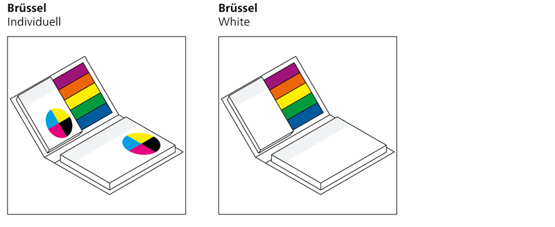 Werbegeschenk Haftnotizen Brüssel