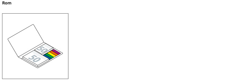 Werbegeschenk Haftnotizen Rom