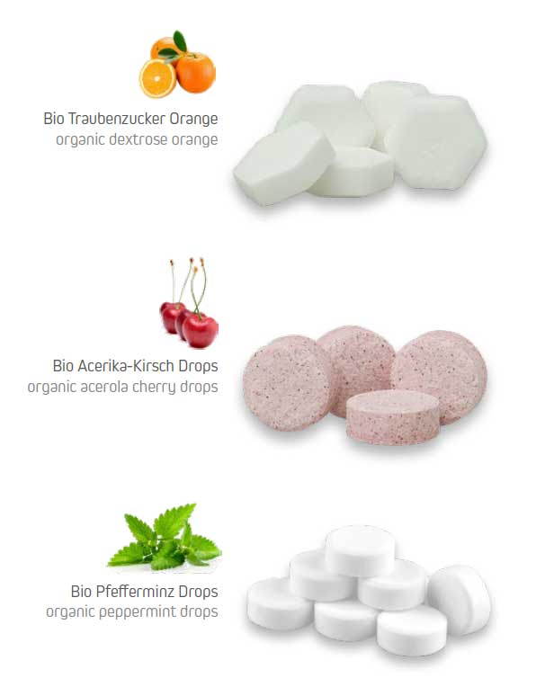 Werbegeschenk Bio Drops in Klick-Klack-Dose 20g