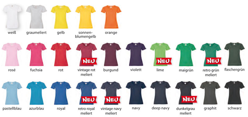 Werbegeschenk Lady-Fit Valueweight T
