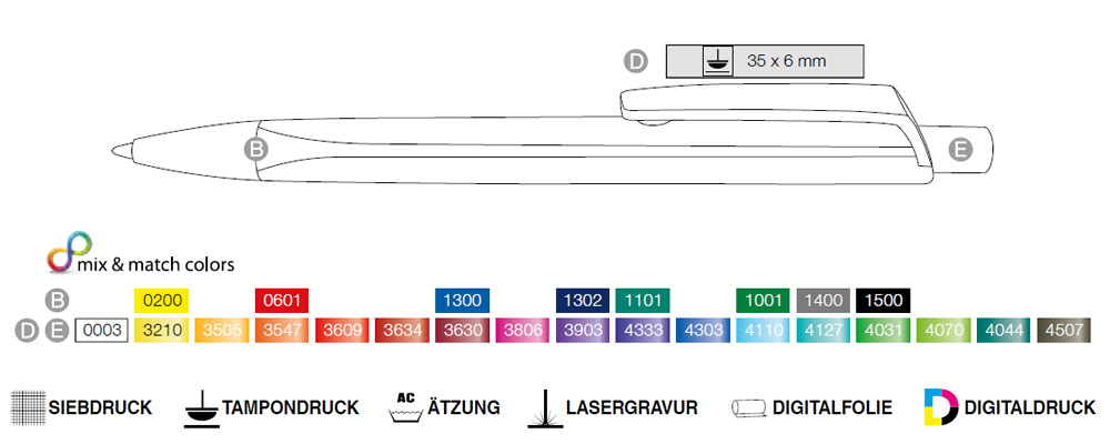 Werbegeschenk Tri-Star Soft Solid Transparent