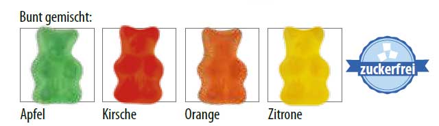 Werbegeschenk Zuckerfreie Gummibärchen
