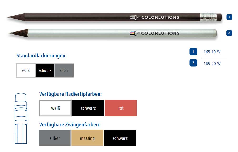 Werbegeschenk STAEDTLER Bleistifte durchgefärbt