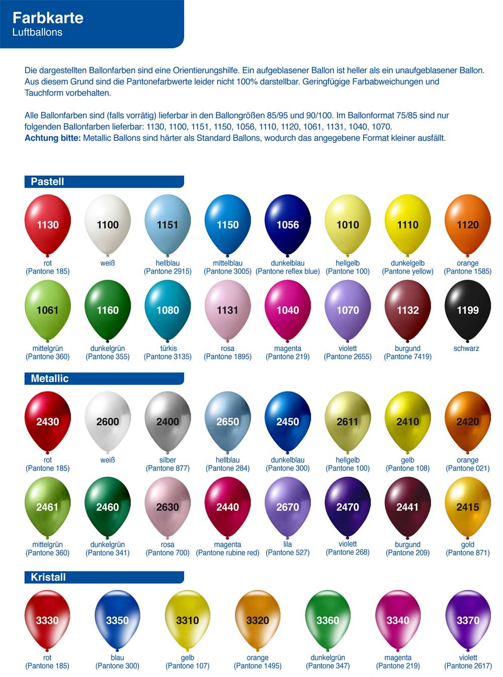 Werbegeschenk Werbeluftballons